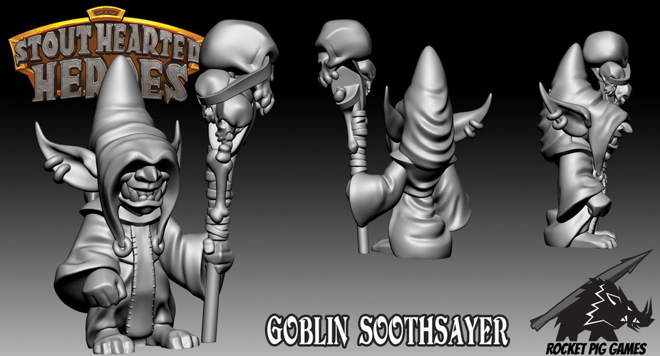 Rocket Pig Games Goblin Soothsayer 3D Print 199625