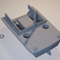 US landingcraft -stl file- 3D print model 3D print model - Thumbnail 3