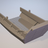 US landingcraft -stl file- 3D print model 3D print model - Thumbnail 5