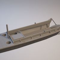 US landingcraft -stl file- 3D print model 3D print model - Thumbnail 7