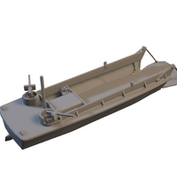 US landingcraft -stl file- 3D print model 3D print model - Thumbnail 9