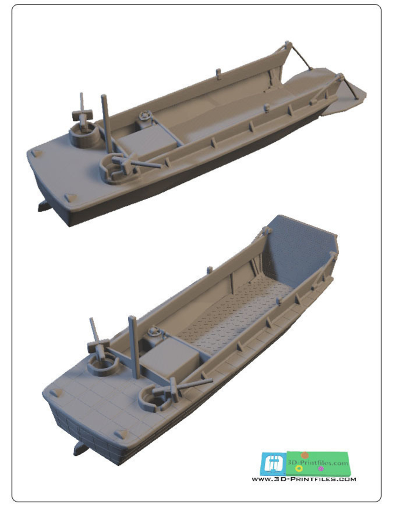 US landingcraft -stl file- 3D print model 3D print model
