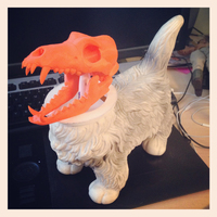 Boneheads S1: Wolf Skull w/ Jaw - 3DKitbash.com - Thumbnail 2