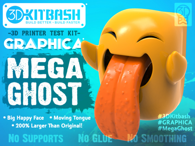 Graphica: MEGA Ghost - Print & Play - via 3DKitbash.com 3D Print 19980
