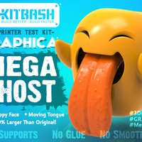 Small Graphica: MEGA Ghost - Print & Play - via 3DKitbash.com 3D Printing 19980