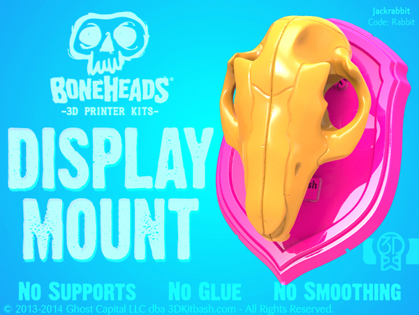Boneheads: Display Mount - PROMO - via 3DKitbash.com