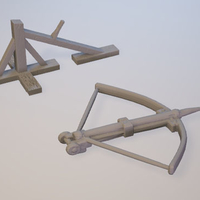 cannons harpoon and more for 3d printing -STL file- - Thumbnail 1