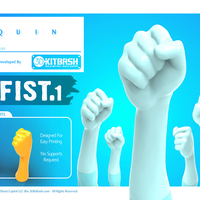 Small Quin G1: Fist1 - 3DKitbash.com 3D Printing 20005