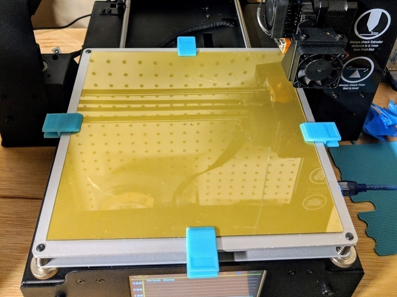 Heat Bed Clip for PEI or Glass