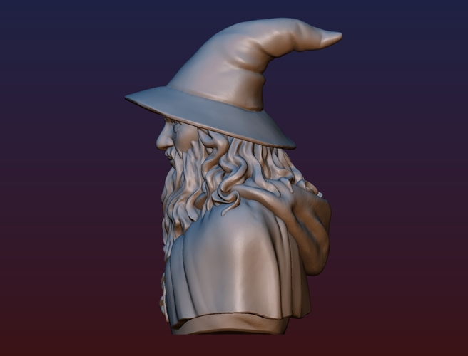 Gandalf Bust 3D Print 200078