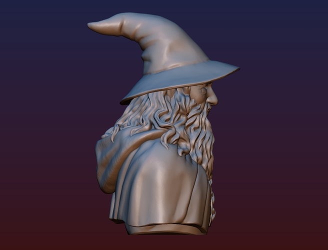 Gandalf Bust 3D Print 200080