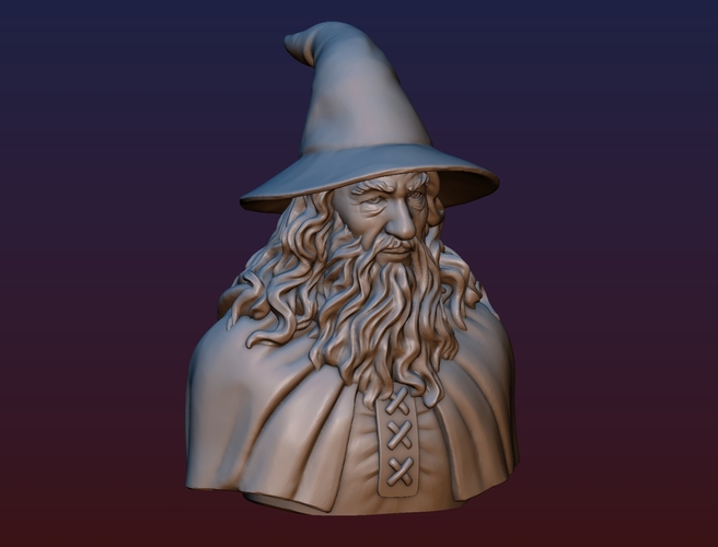 Gandalf Bust 3D Print 200083