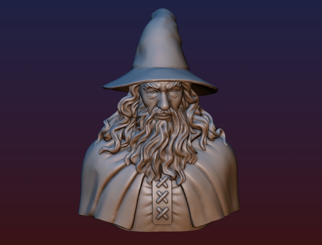Gandalf Bust 3D Print 200084