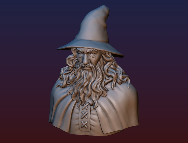 Gandalf Bust 3D Print 200085
