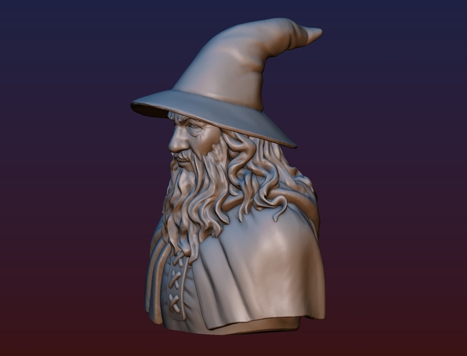 Gandalf Bust 3D Print 200086