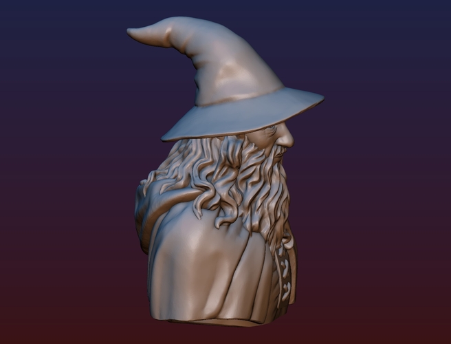 Gandalf Bust 3D Print 200090
