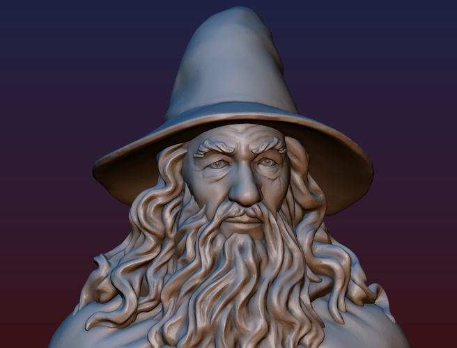 Gandalf Bust 3D Print 200092