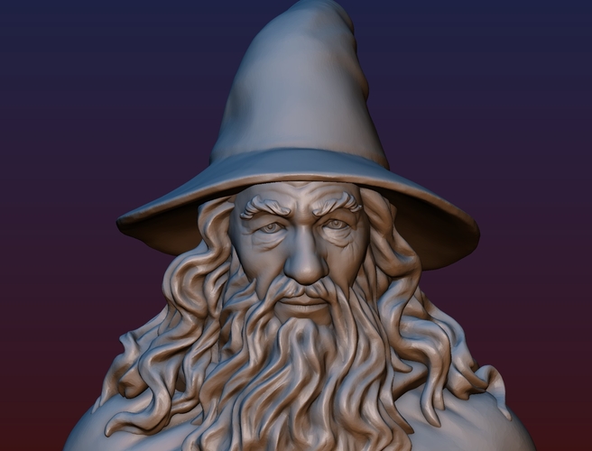 Gandalf Bust 3D Print 200093