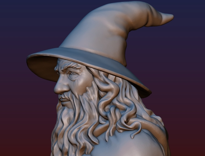 Gandalf Bust 3D Print 200095