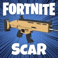 Small Fortnite Legendary SCAR (Full Sized, Smaller Pieces) 3D Printing 200125