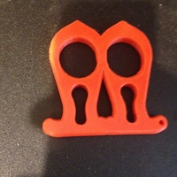 Small Self defense knuckleduster keychain 3D Printing 200138