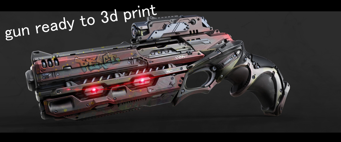 sci fi gun ready to print 3D Print 200165