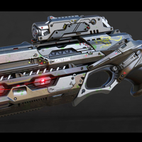 sci fi gun ready to print - Thumbnail 3
