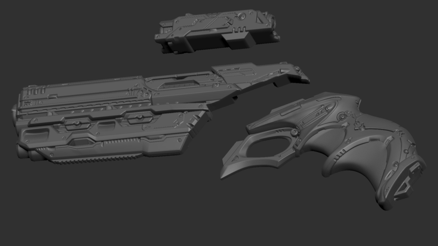 sci fi gun ready to print 3D Print 200167