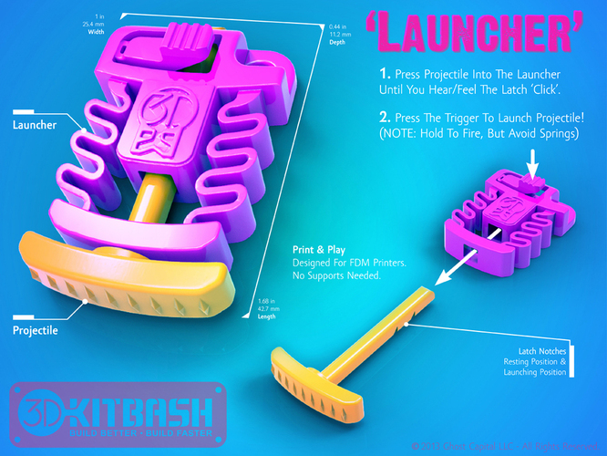 3DK Launcher - 3DKitbash.com - Print & Play 3D Print 20017