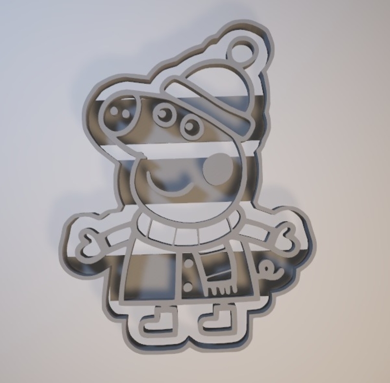 Peppa Pig - Cutter Cookies - Snow Version