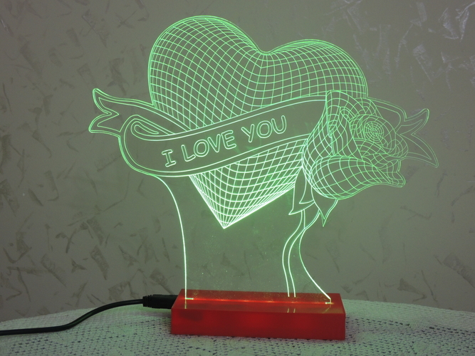 3D ILLUSION LAMP 3D Print 200186