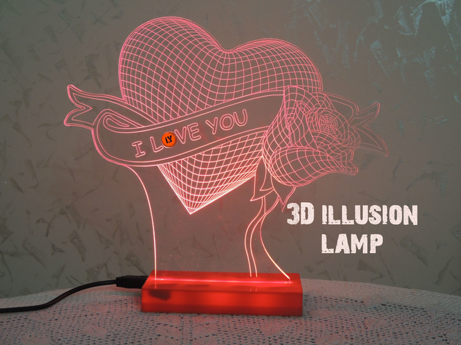 3D ILLUSION LAMP 3D Print 200188