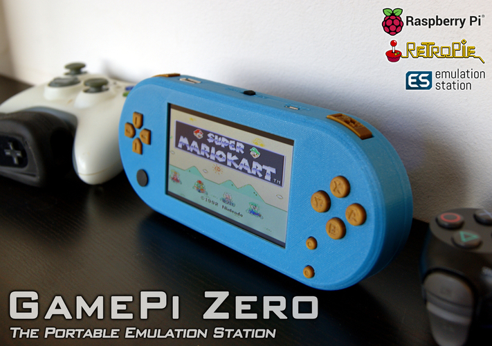 GamePi Zero - The Portable Emulation Console 3D Print 200200