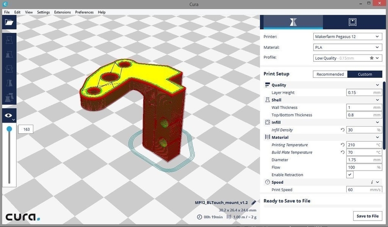 3D Touch Mount for Hypercube