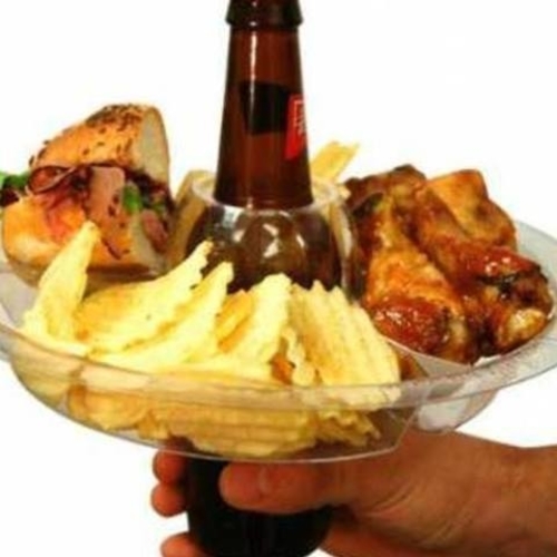 Plato para transportar cerveza y comida a la vez 3D Print 200294