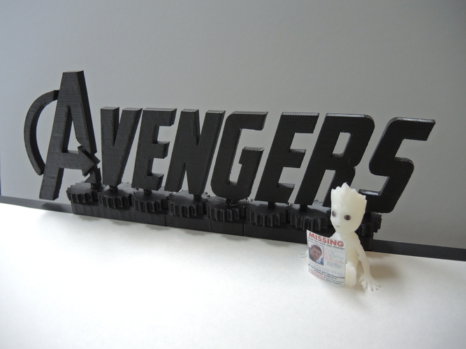 Avengers Rotating Logo 3D Print 200316