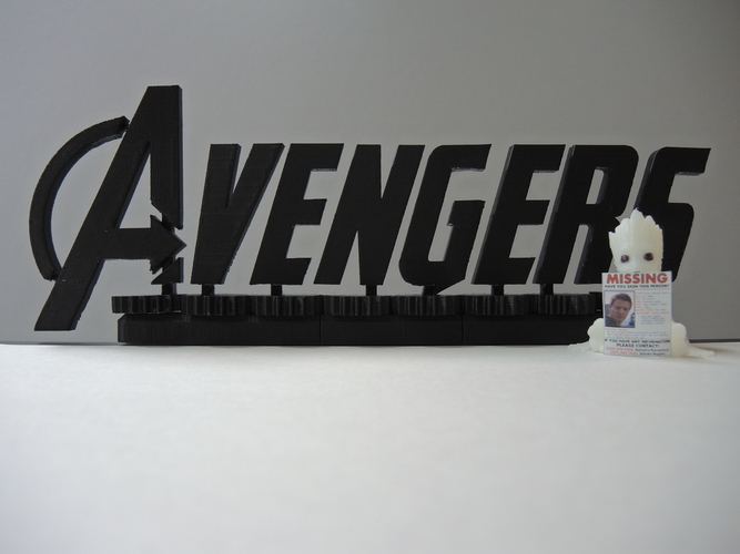 Avengers Rotating Logo 3D Print 200317