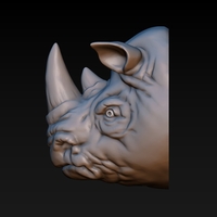 Rhino head - Thumbnail 2