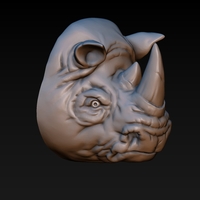 Rhino head - Thumbnail 5