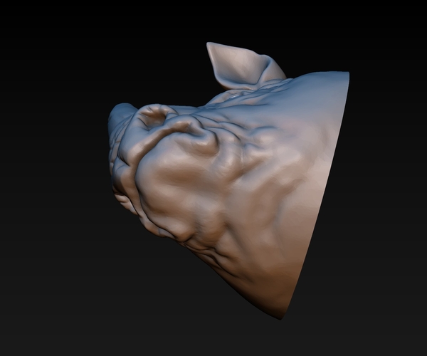 Rhino head 3D Print 200394