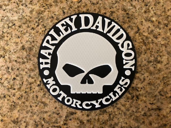 Harley Davidson Willie G Skull Logo 3D Print 200416