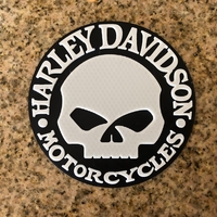 Small Harley Davidson Willie G Skull Logo 3D Printing 200416