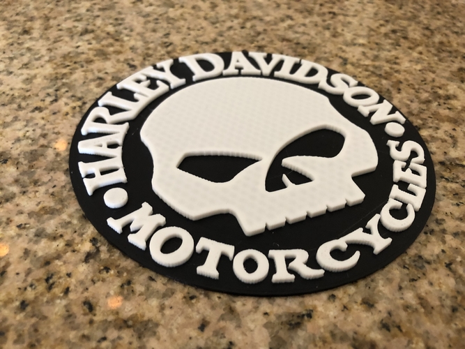 3D Printed Harley Davidson Willie G Skull Logo by Mr EC