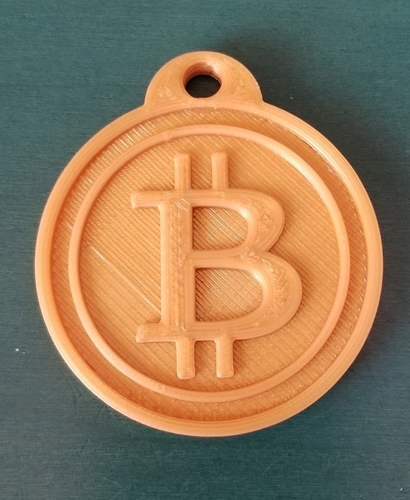 Bitcoin Keychain 3D Print 200423