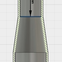 Conical exhaust pipe 44-31-h135 - 1 1/2 thread - Thumbnail 3