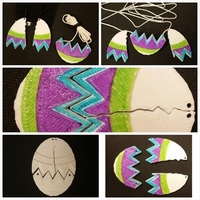 Cracked Easter Egg Jewelry Set - Thumbnail 2