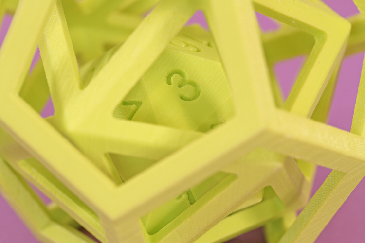 D20 inside icosahedron 3D Print 200544