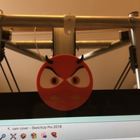 Small devil emoji cam cover 3D Printing 200570