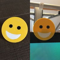 Small emoji smile cam cover 3D Printing 200575