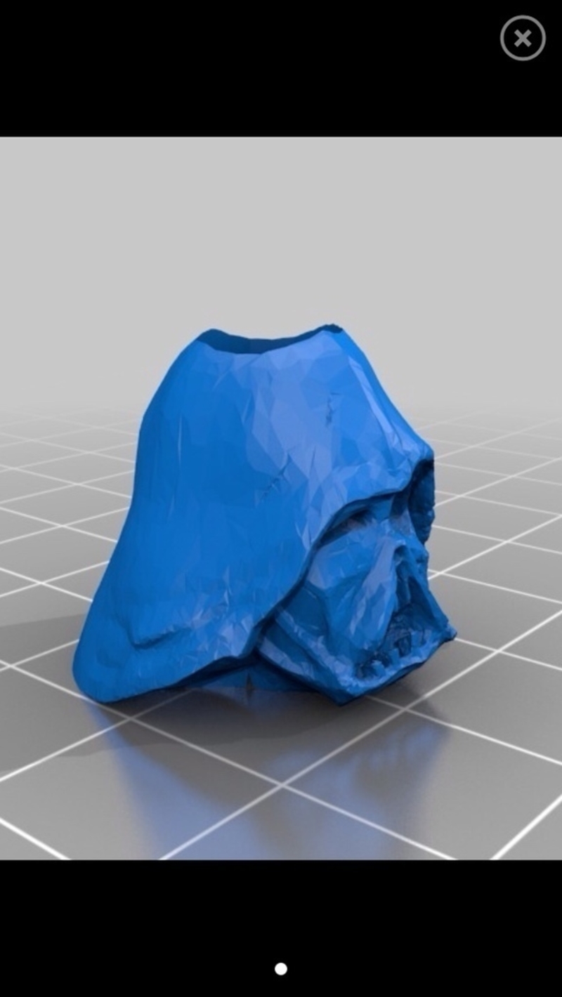 Melted Darth Vader mask Paracord Bead